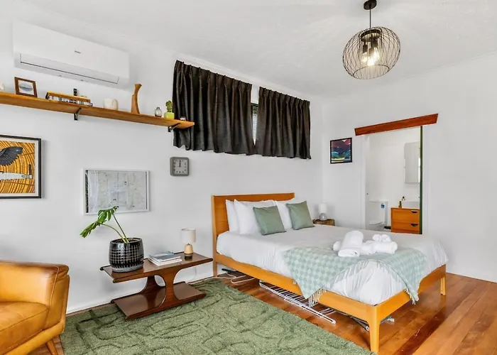 Rotorua Studio Haven With King Bed, Ac - Bbq